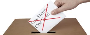 end of One share - one vote